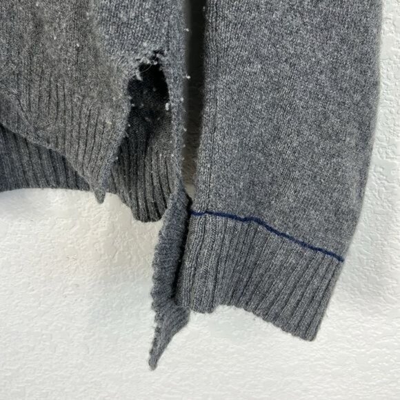 Zadig & Voltaire Womens Stoned Cashmere & Wool-Blend Pullover Grey - Picture 5 of 9